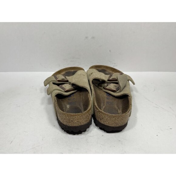 Birkenstock Arizona Sandals Taupe Suede Soft Footbed Women’s Size 7 / 38 - Picture 4 of 7
